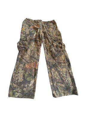 Mossy Oak Break Up Camo Cargo Pants Mens XXL 44-46 READ Hunting